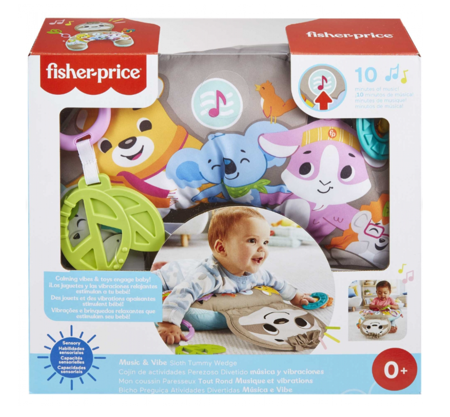 Fisher Price SLOTH VIBE & CRINKLE WEDGE GRR01 pakavs - slinķis