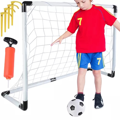 Futbola vārti 120x80 cm ar bumbu un pumpi 23459