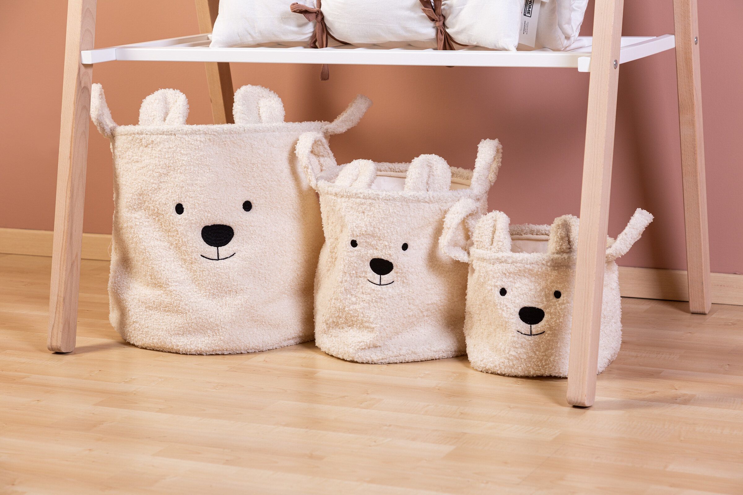 Корзина для хранения 25x20x20 Childhome Teddy Off white