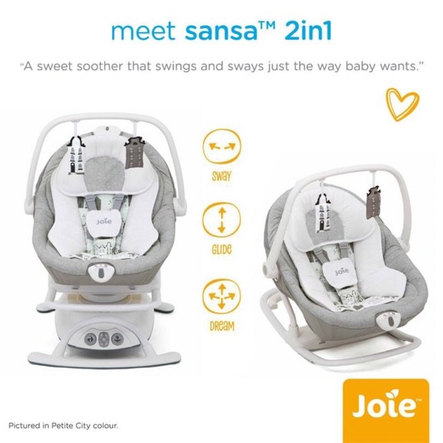 Joie Sansa 2in1 Petite City Кресло-качалка