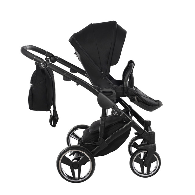 Junama Basic 01 Black Bērnu rati 3in1