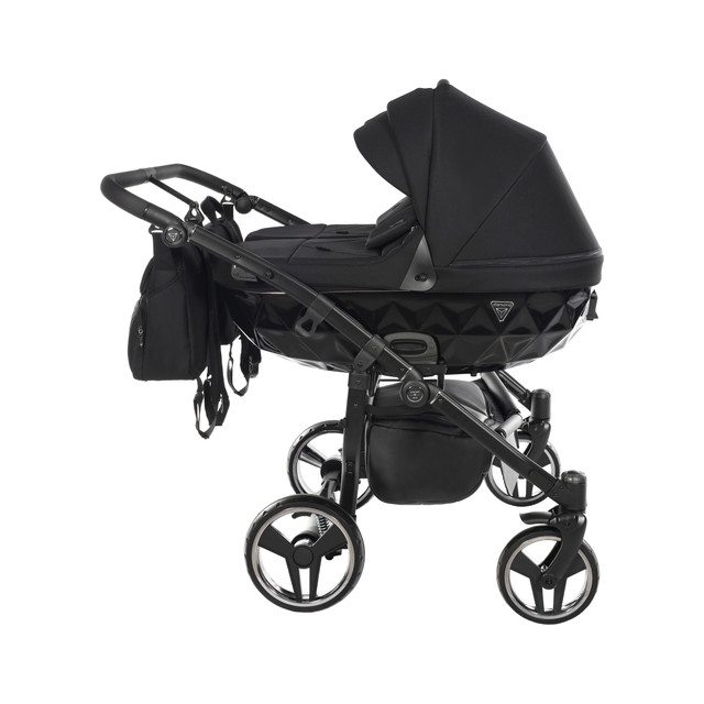 Junama Basic Duo 01 Black Коляска для двойняшек 3in1