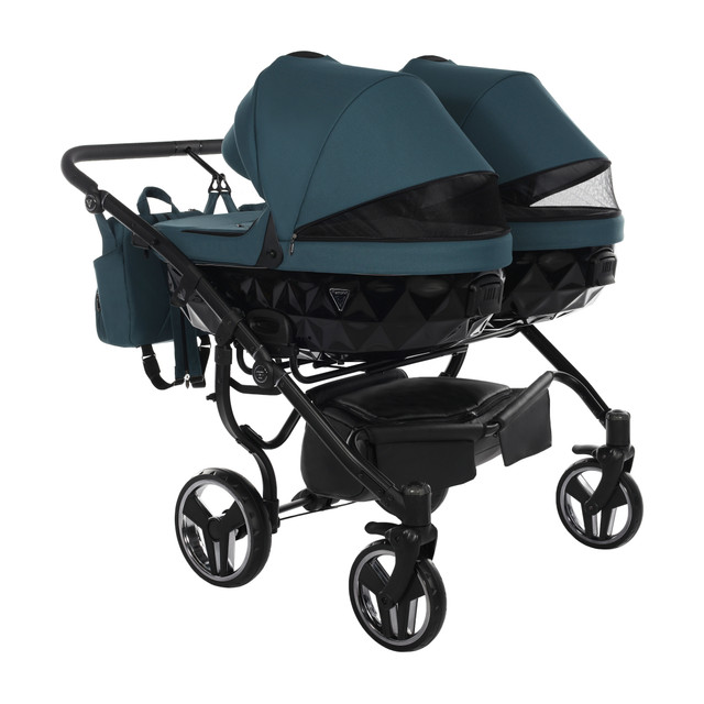 Junama Basic Duo 02 Teal Коляска для двойняшек 3in1