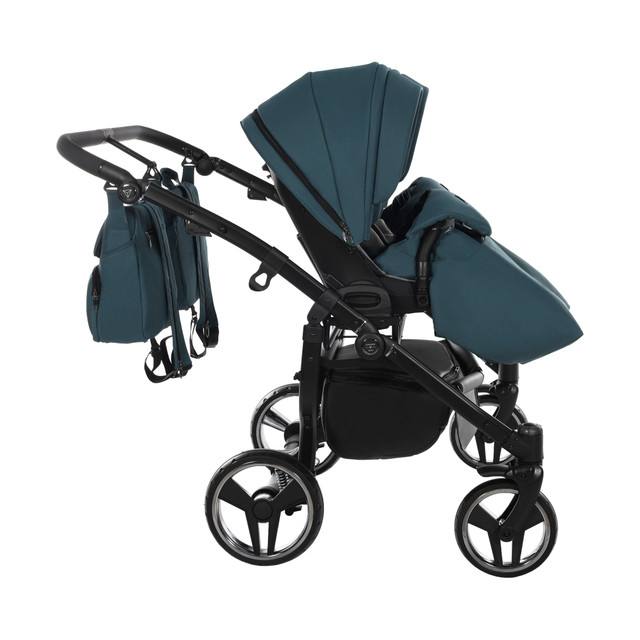 Junama Basic Duo 02 Teal Коляска для двойняшек 3in1