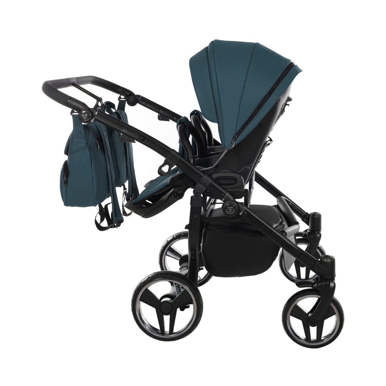 Junama Basic Duo 02 Teal Коляска для двойняшек 3in1