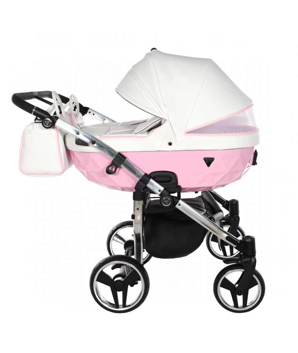 Junama Candy Duo 01 Pink Dvīņu rati 3in1