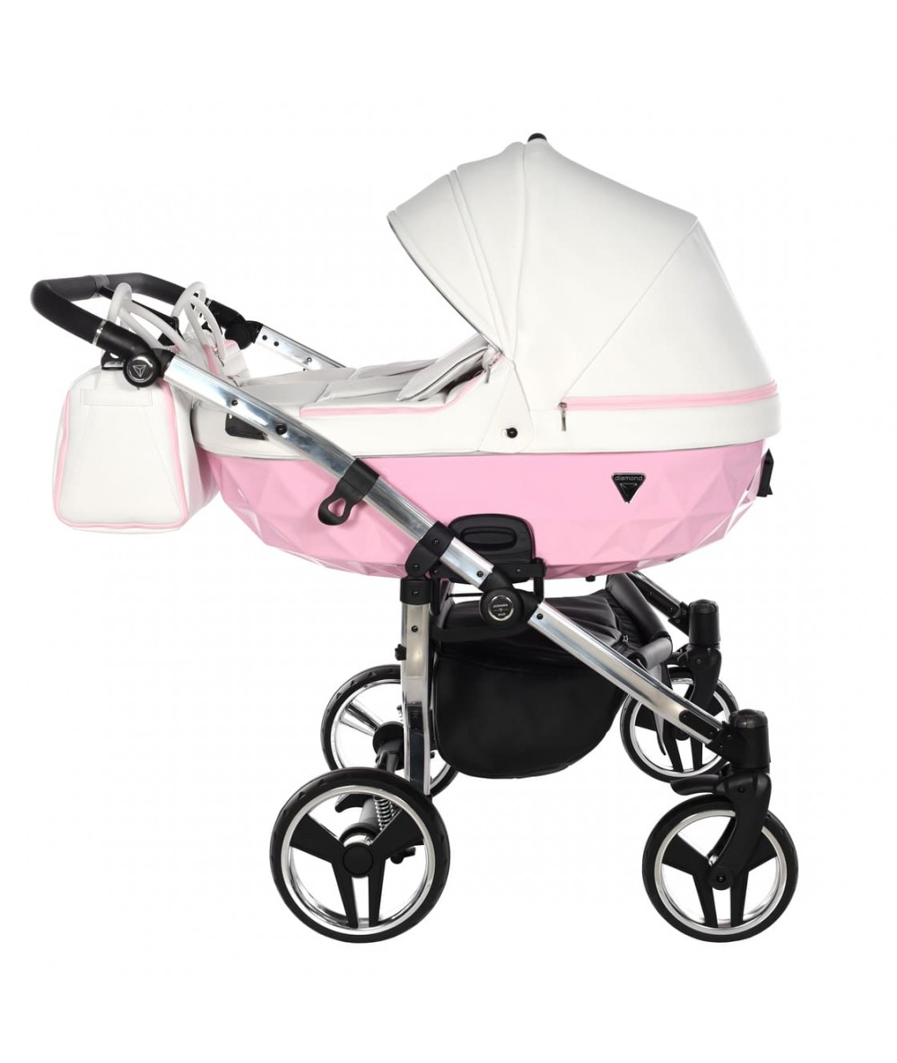 Junama Candy Duo 01 Pink Коляска для двойняшек 3in1