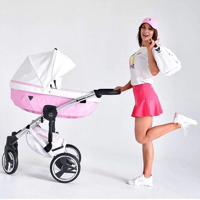 Junama Candy Duo 01 Pink Коляска для двойняшек 3in1