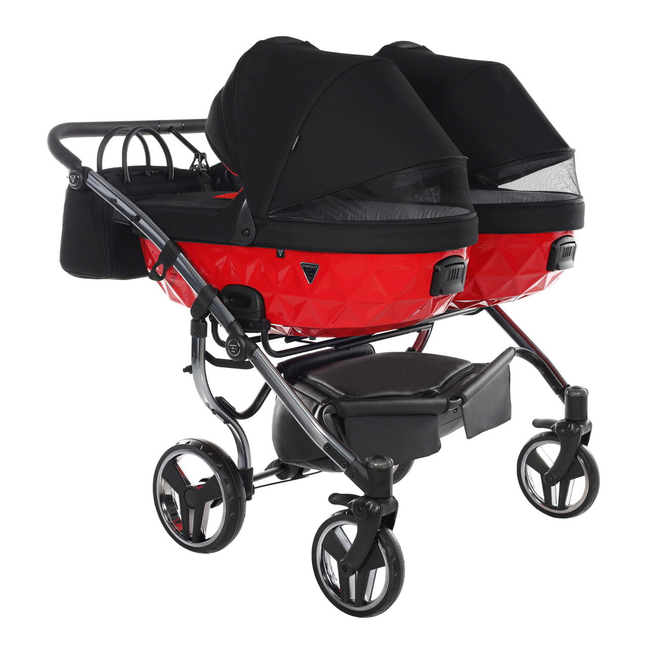 Junama Diamond S-Line Duo 01 Red Dvīņu rati 2in1