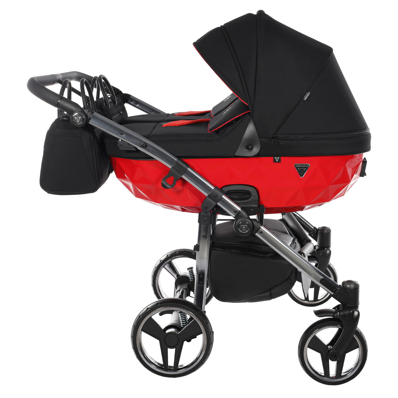 Junama Diamond S-Line Duo 01 Red Dvīņu rati 2in1