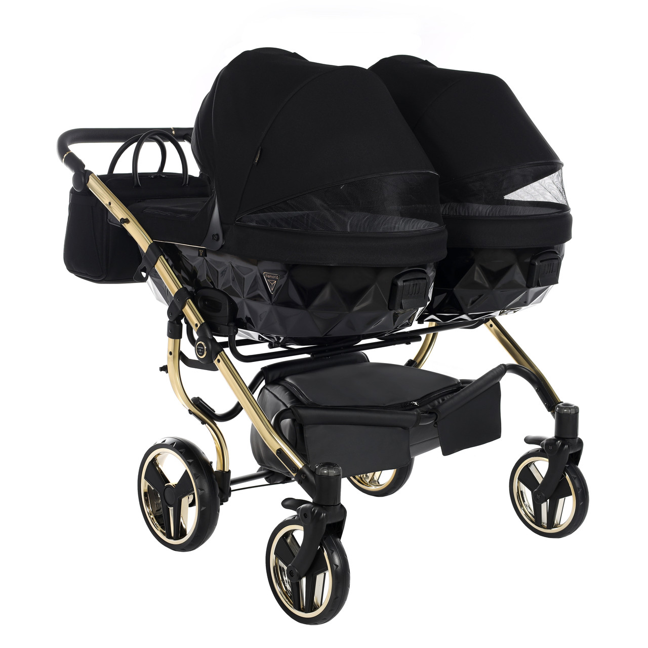 Junama Diamond S-Line Duo 02 Black Gold Dvīņu rati 2in1