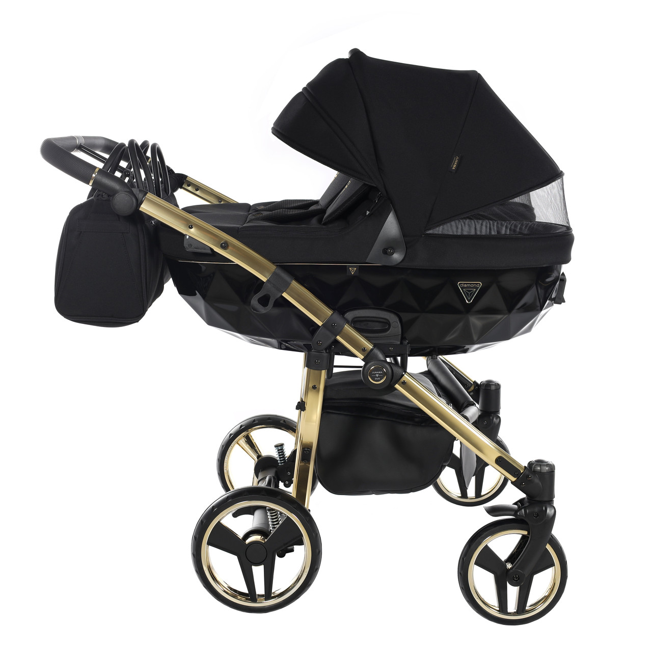 Junama Diamond S-Line Duo 02 Black Gold Dvīņu rati 2in1