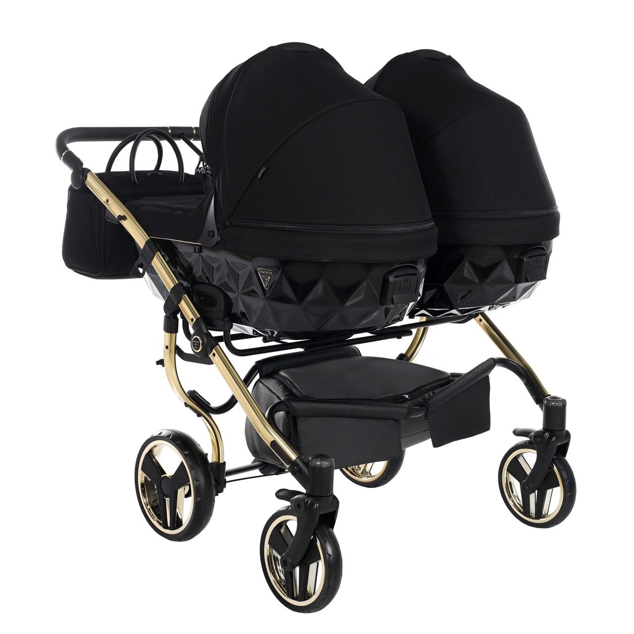 Junama Diamond S-Line Duo 02 Black Gold Dvīņu rati 2in1