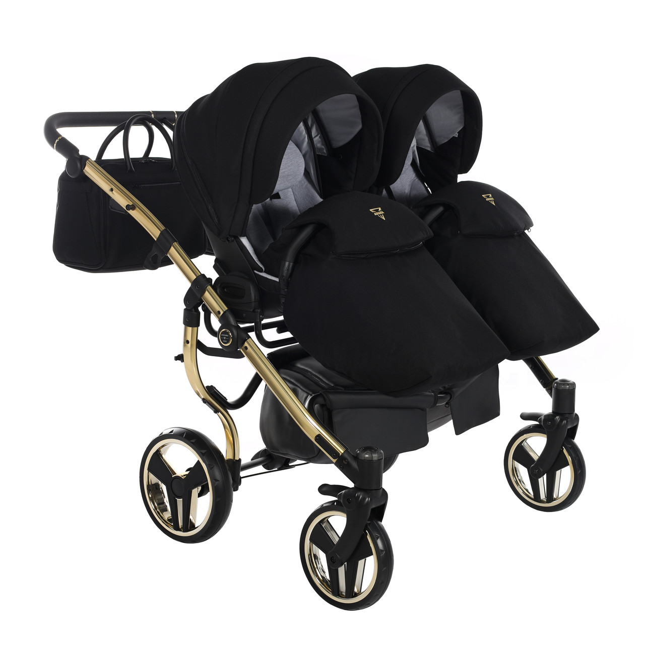 Junama Diamond S-Line Duo 02 Black Gold Dvīņu rati 2in1