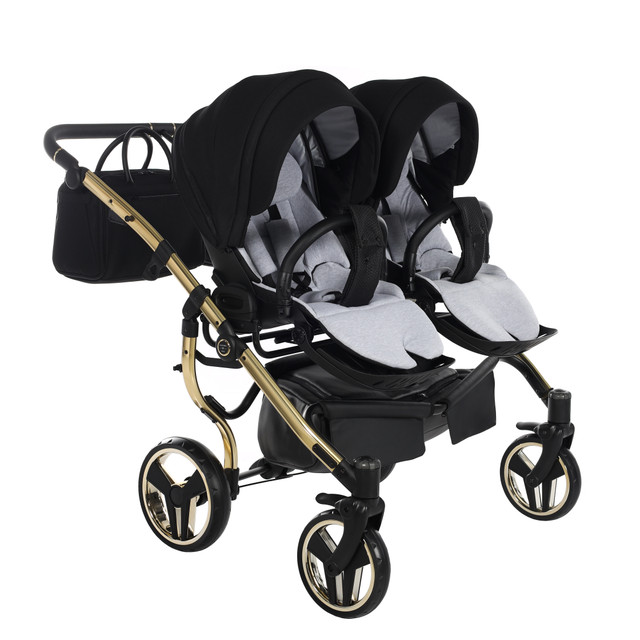 Junama Diamond S-Line Duo 02 Black Gold Dvīņu rati 2in1