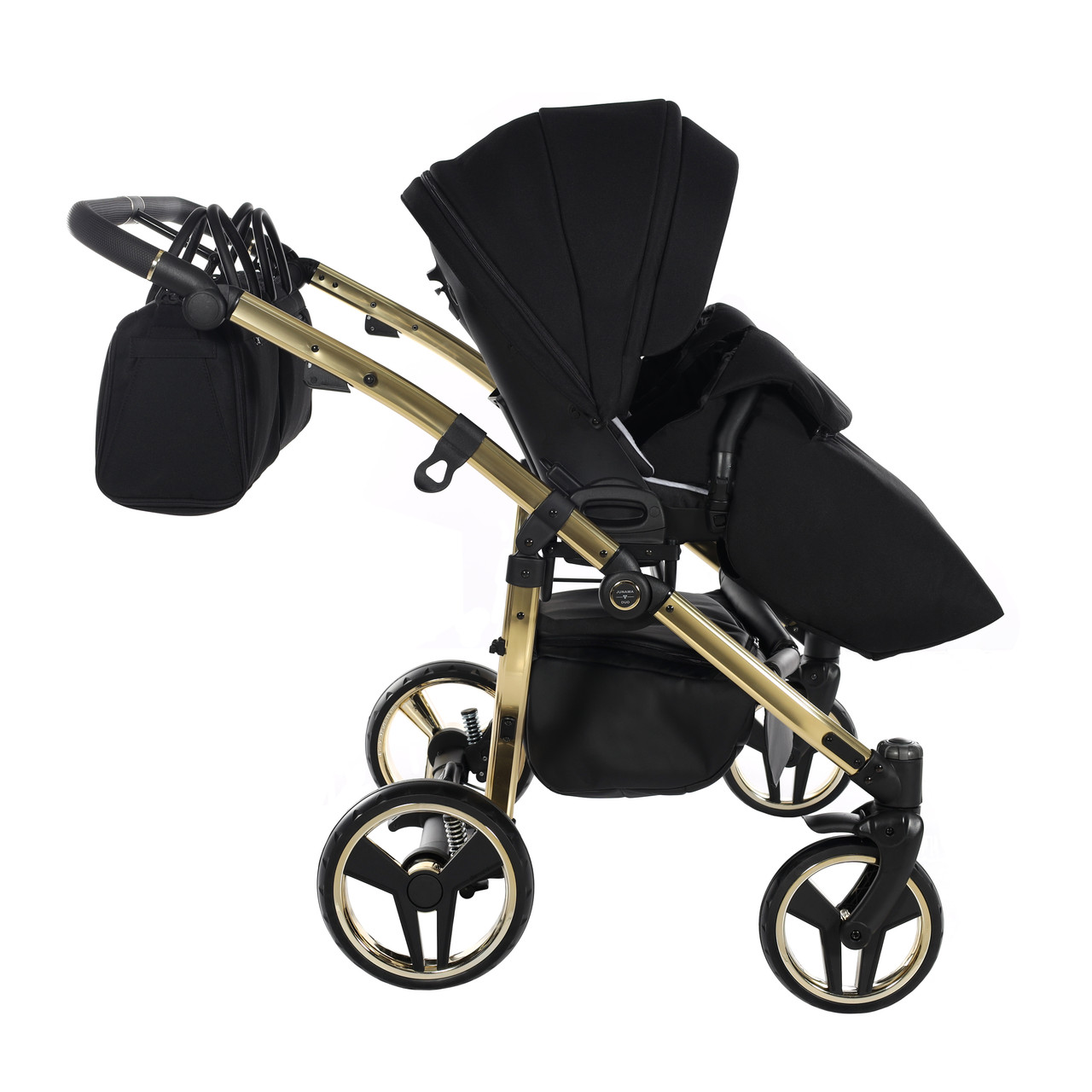 Junama Diamond S-Line Duo 02 Black Gold Dvīņu rati 2in1