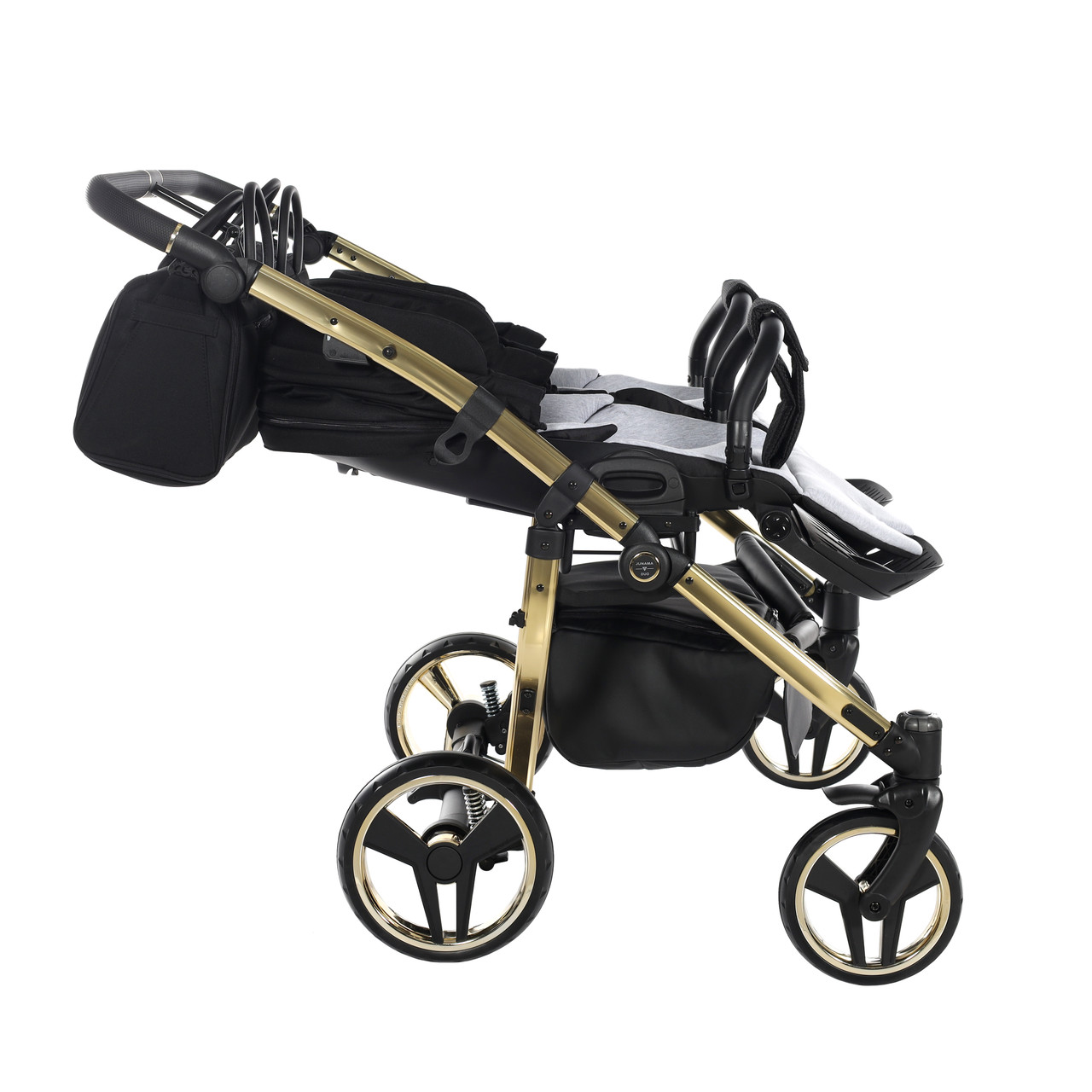 Junama Diamond S-Line Duo 02 Black Gold Dvīņu rati 2in1