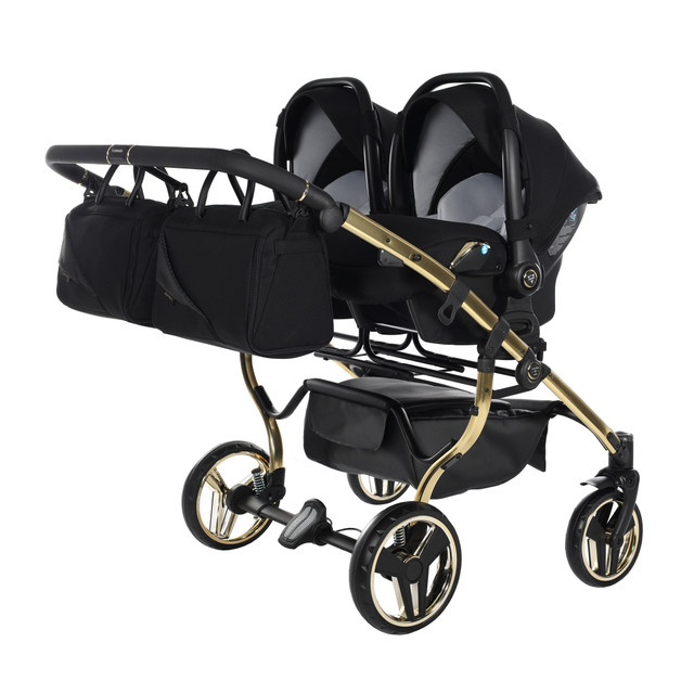 Junama Diamond S-Line Duo 02 Black Gold Dvīņu rati 2in1