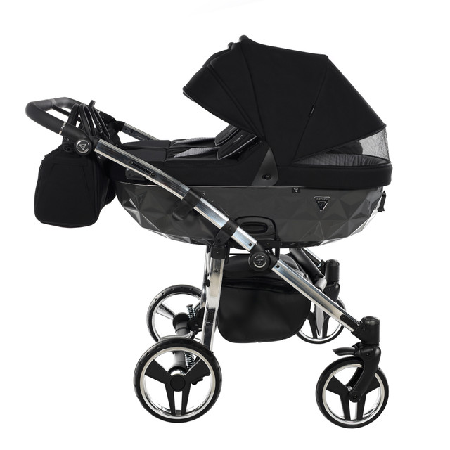 Junama Diamond S-Line Duo 03 Black Grey Dvīņu rati 2in1