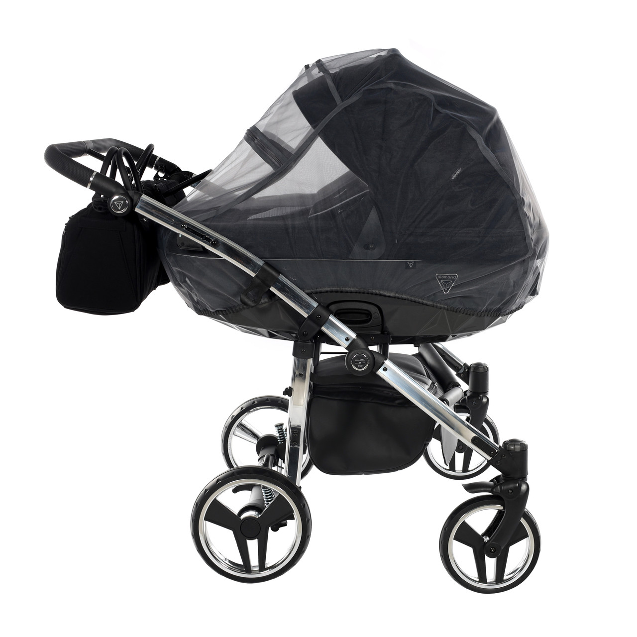 Junama Diamond S-Line Duo 03 Black Grey Dvīņu rati 2in1