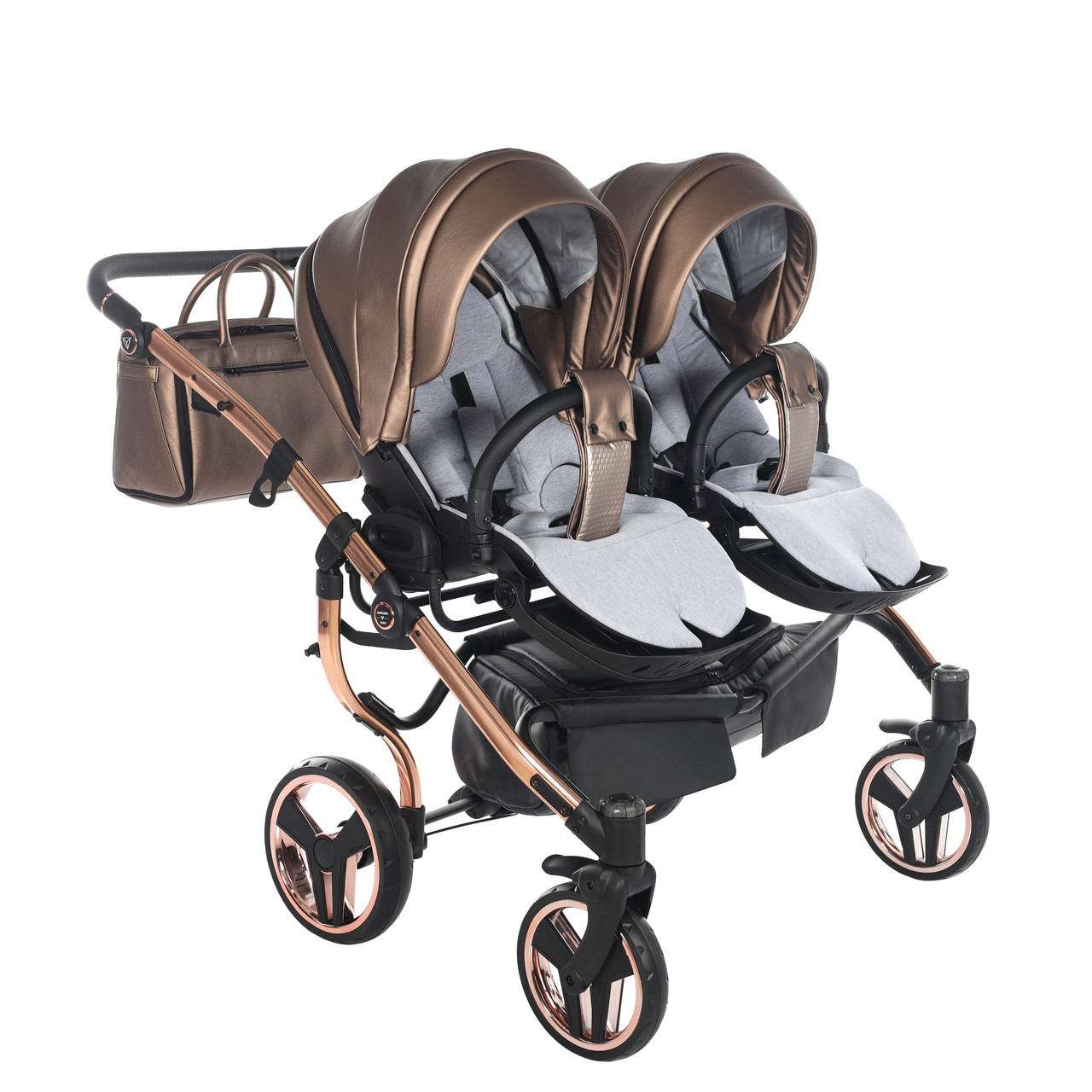 Junama Fluo Line Duo 03 Bronze Коляска для двойняшек 2in1