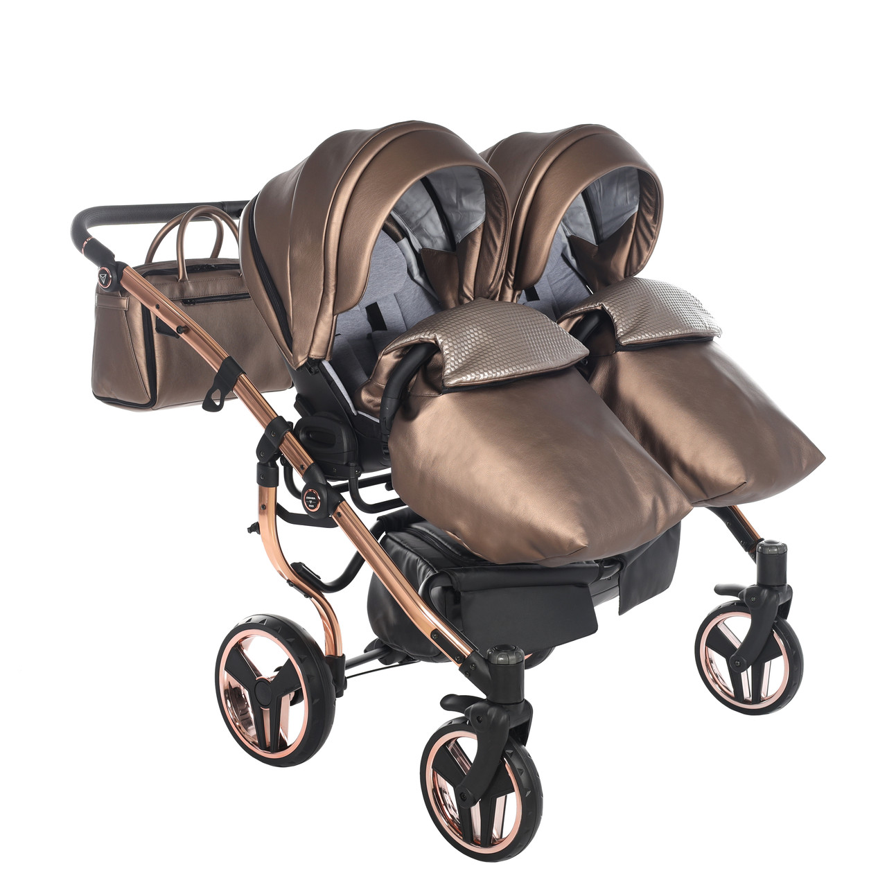 Junama Fluo Line Duo 03 Bronze Коляска для двойняшек 2in1