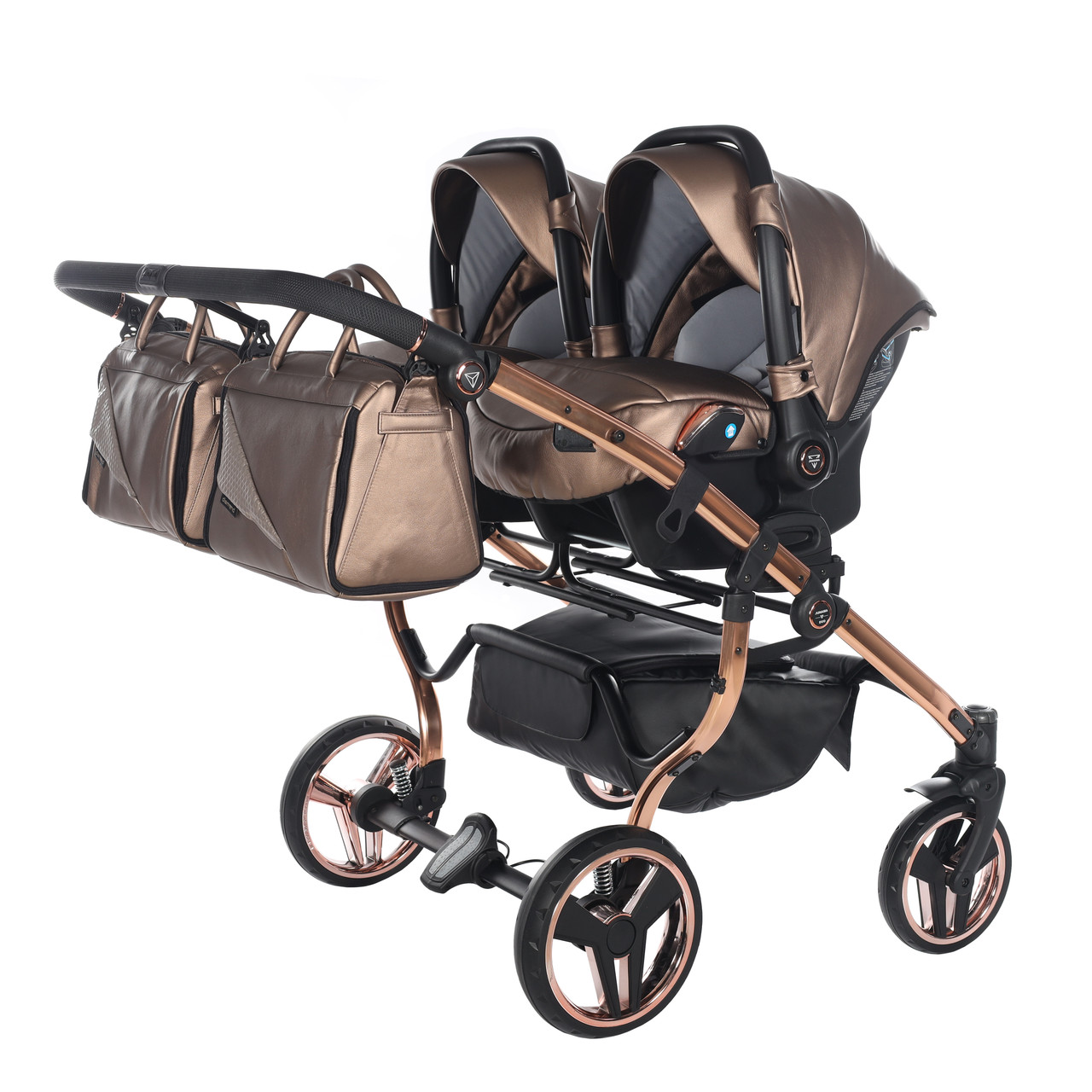 Junama Fluo Line Duo 03 Bronze Коляска для двойняшек 2in1