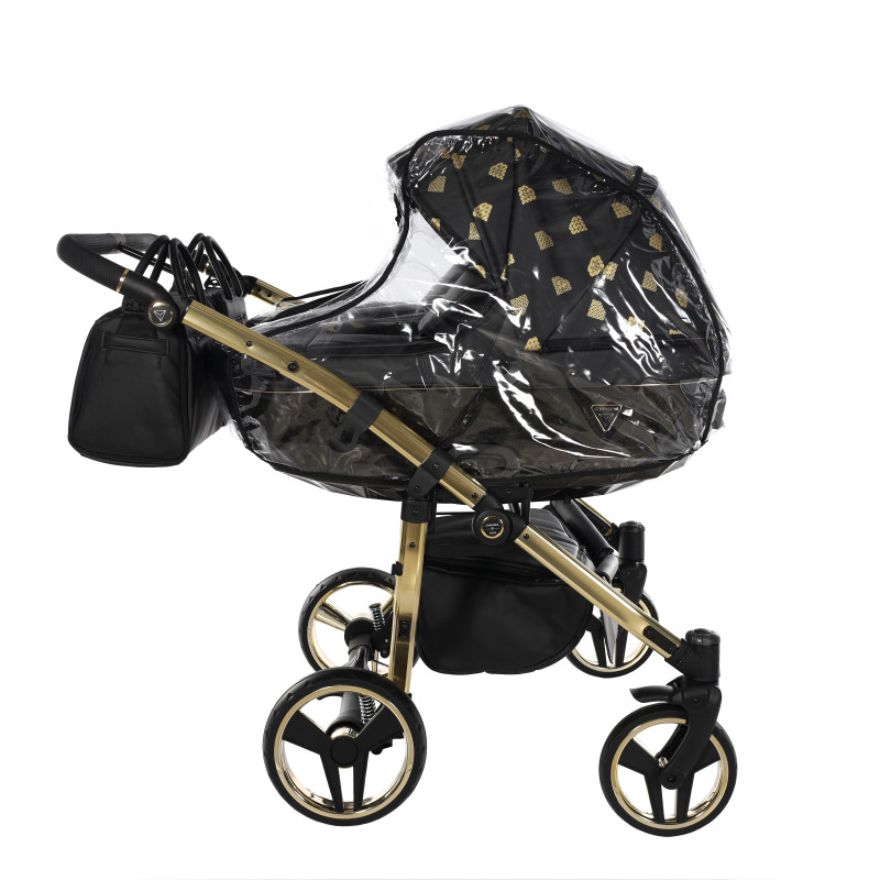 Junama Glow Duo 05 Black Gold Коляска для двойняшек 2in1