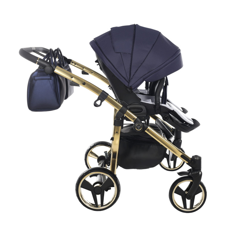 Junama Saphire Duo 01 Navy Blue Коляска для двойняшек 2in1