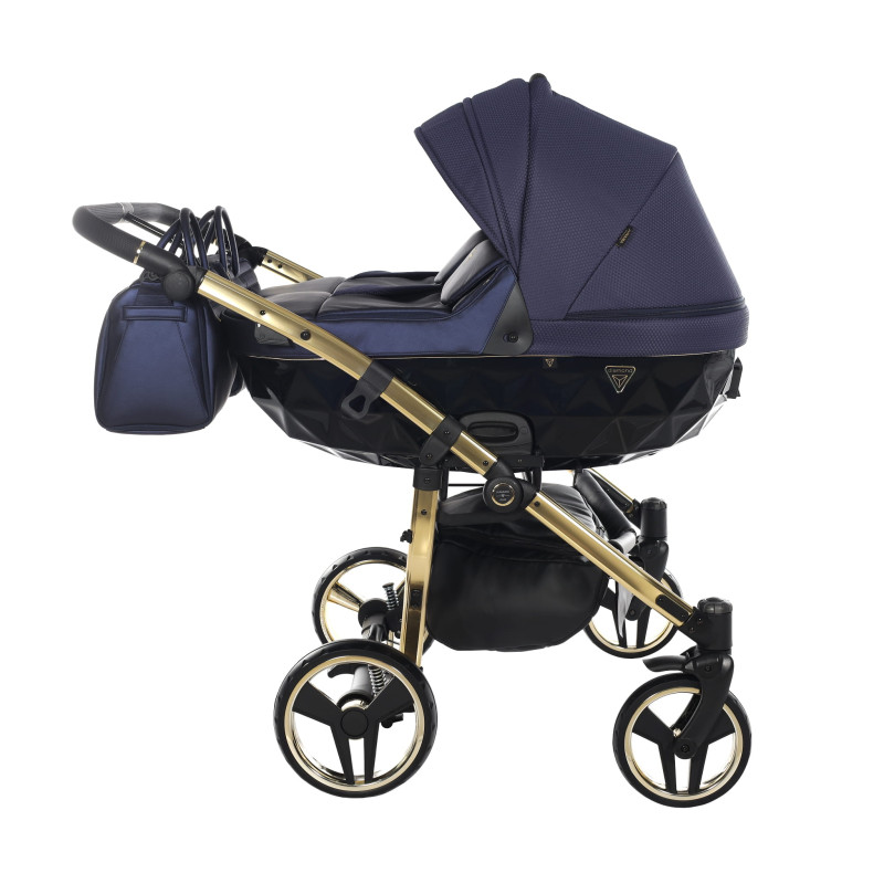 Junama Saphire Duo 01 Navy Blue Коляска для двойняшек 3in1