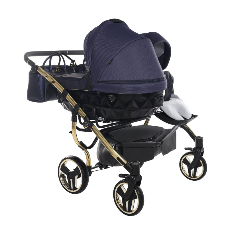 Junama Saphire Duo 01 Navy Blue Коляска для двойняшек 3in1