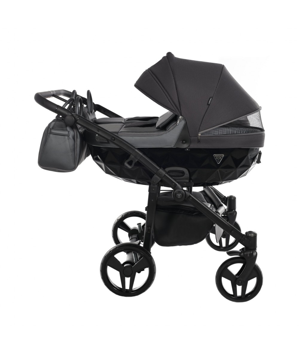 Junama Saphire Duo 02 Black Коляска для двойняшек 2in1