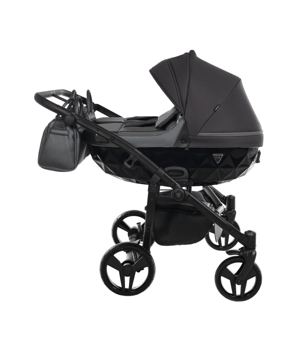 Junama Saphire Duo 02 Black Коляска для двойняшек 2in1