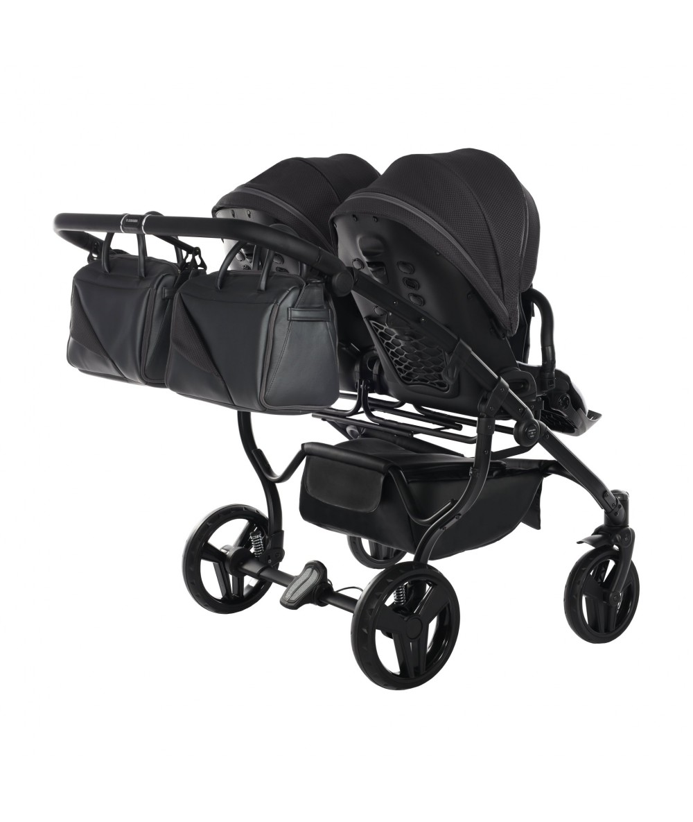 Junama Saphire Duo 02 Black Коляска для двойняшек 2in1