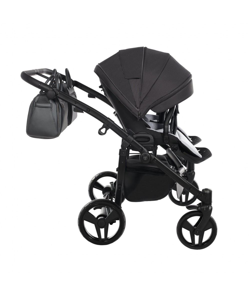 Junama Saphire Duo 02 Black Коляска для двойняшек 2in1