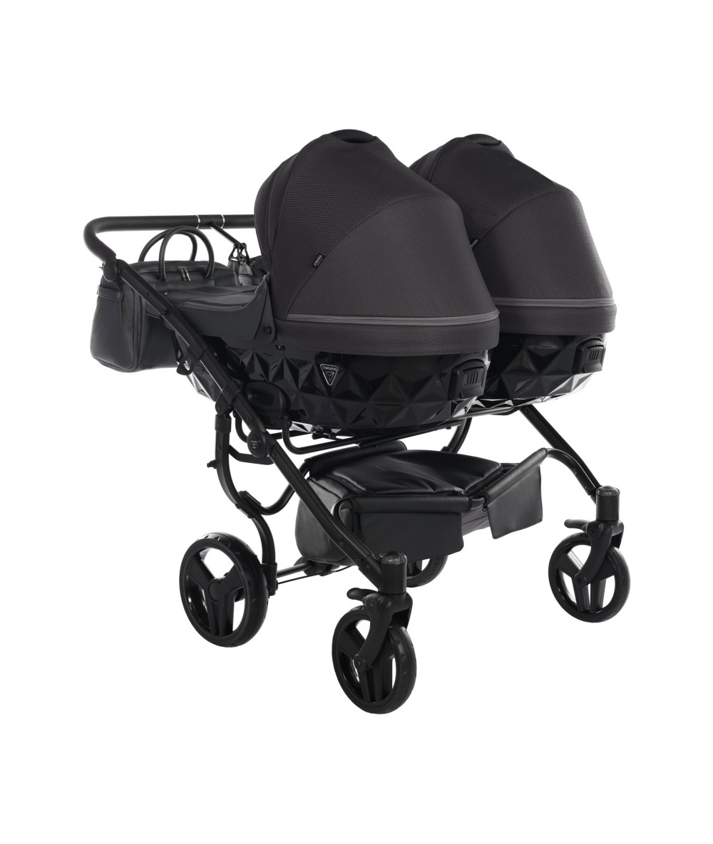 Junama Saphire Duo 02 Black Dvīņu rati 3in1