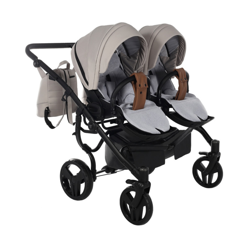 Junama Space Duo 02 Beige Коляска для двойняшек 2in1