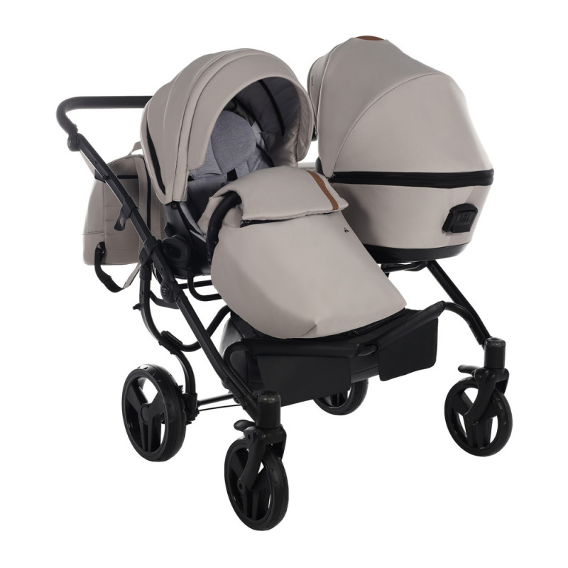 Junama Space Duo 02 Beige Коляска для двойняшек 2in1