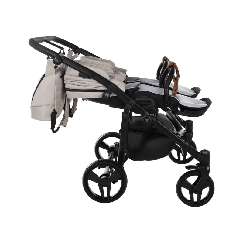 Junama Space Duo 02 Beige Коляска для двойняшек 2in1