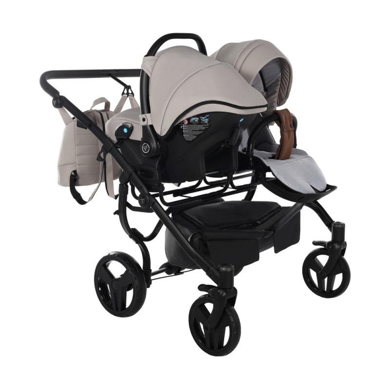 Junama Space Duo 02 Beige Коляска для двойняшек 2in1