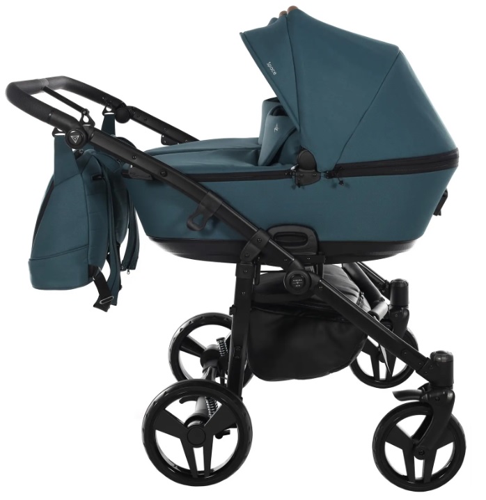 Junama Space Duo 03 Blue Коляска для двойняшек 2in1