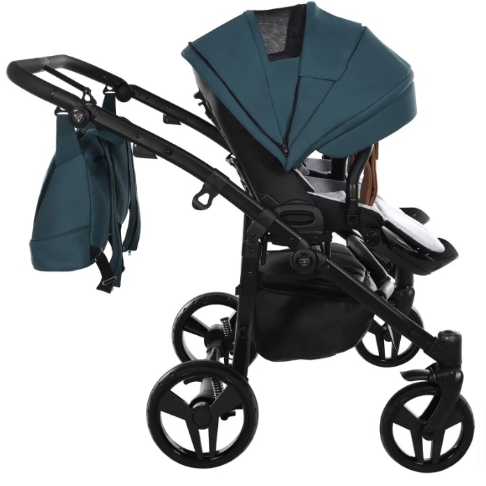 Junama Space Duo 03 Blue Коляска для двойняшек 2in1