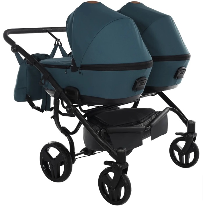 Junama Space Duo 03 Blue Коляска для двойняшек 2in1