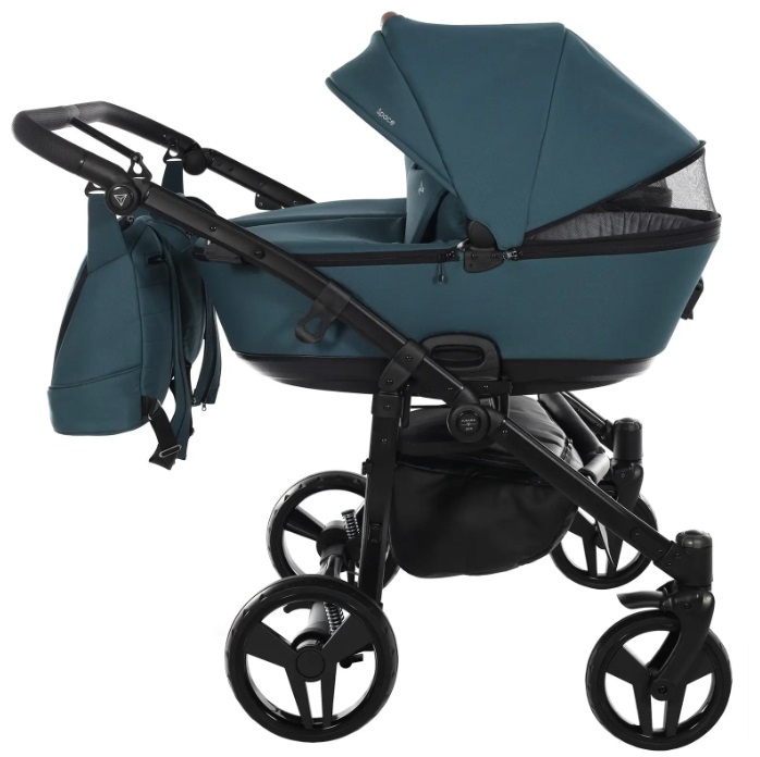 Junama Space Duo 03 Blue Коляска для двойняшек 3in1