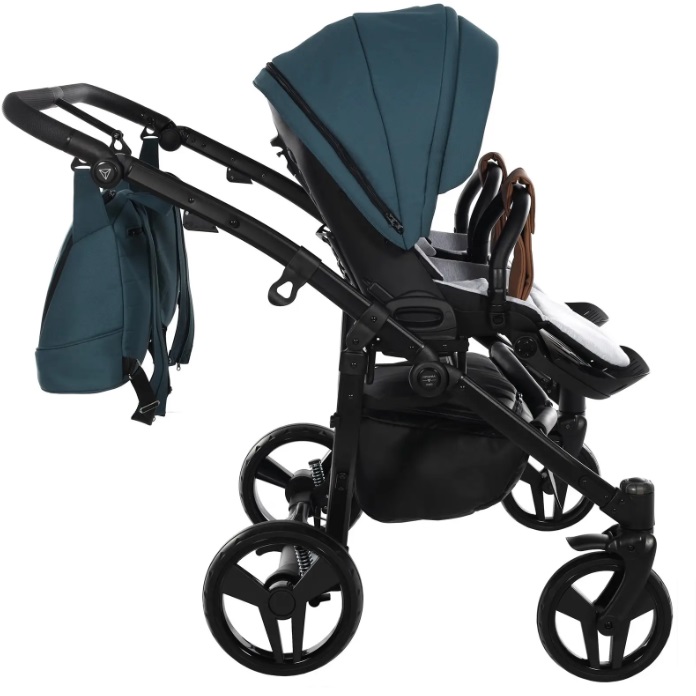 Junama Space Duo 03 Blue Коляска для двойняшек 3in1