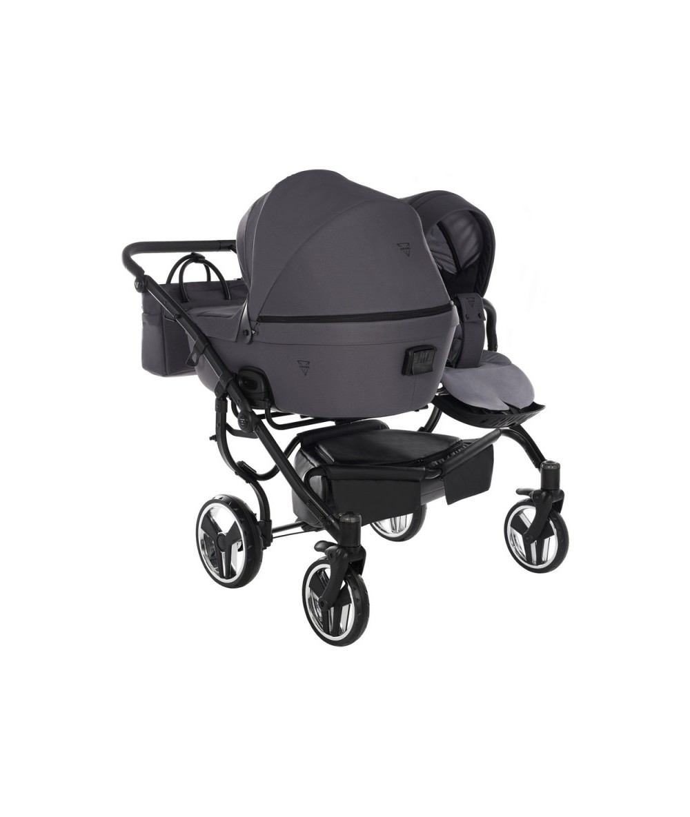 Junama Termo Line Tex Duo 02 Graphite grey Dvīņu rati 2in1