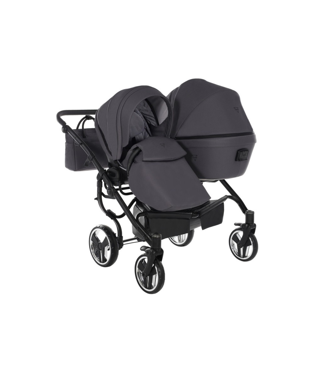 Junama Termo Line Tex Duo 02 Graphite grey Dvīņu rati 2in1