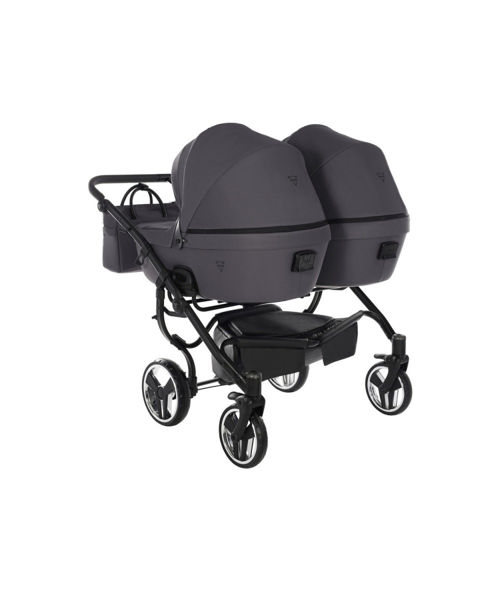 Junama Termo Line Tex Duo 02 Graphite grey Dvīņu rati 2in1