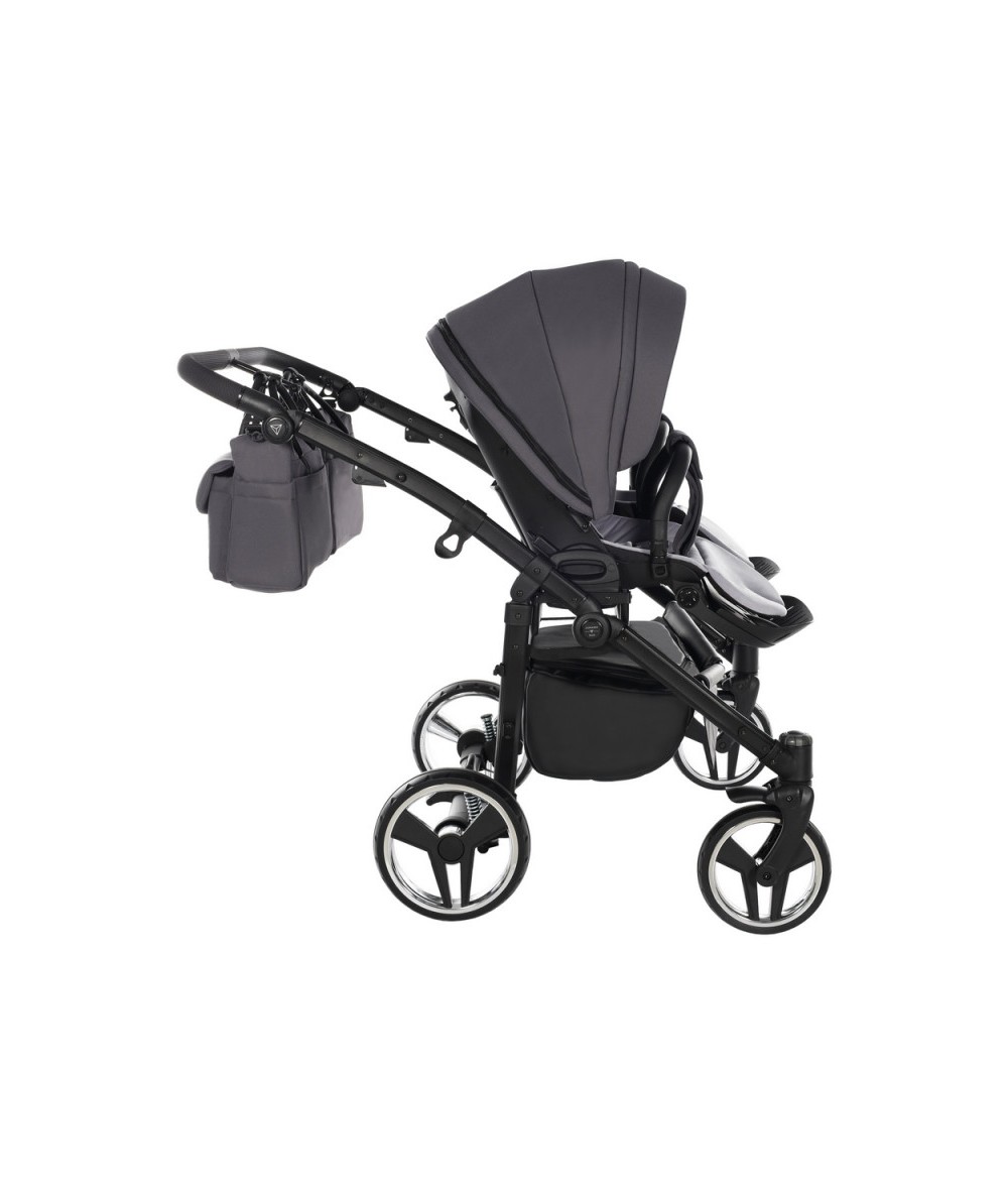 Junama Termo Line Tex Duo 02 Graphite grey Коляска для двойняшек 2in1