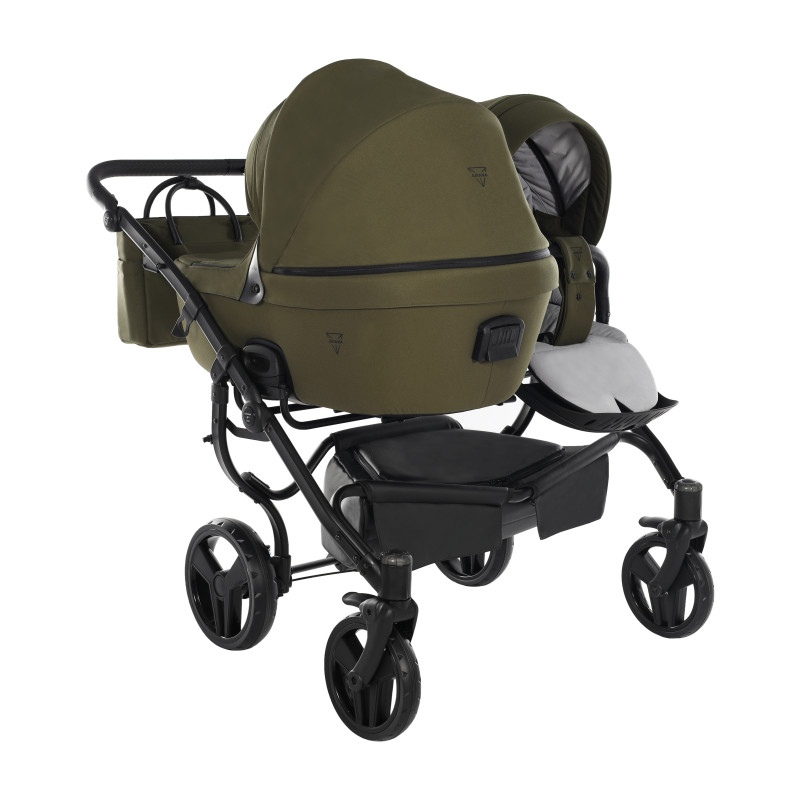 Junama Termo Line Tex Duo 03 Olive Dvīņu rati 2in1